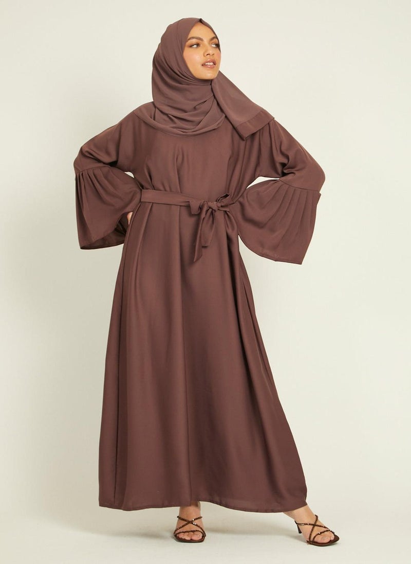 Elegant Brown Abaya