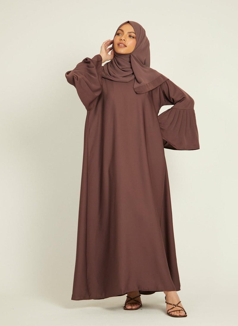 Elegant Brown Abaya