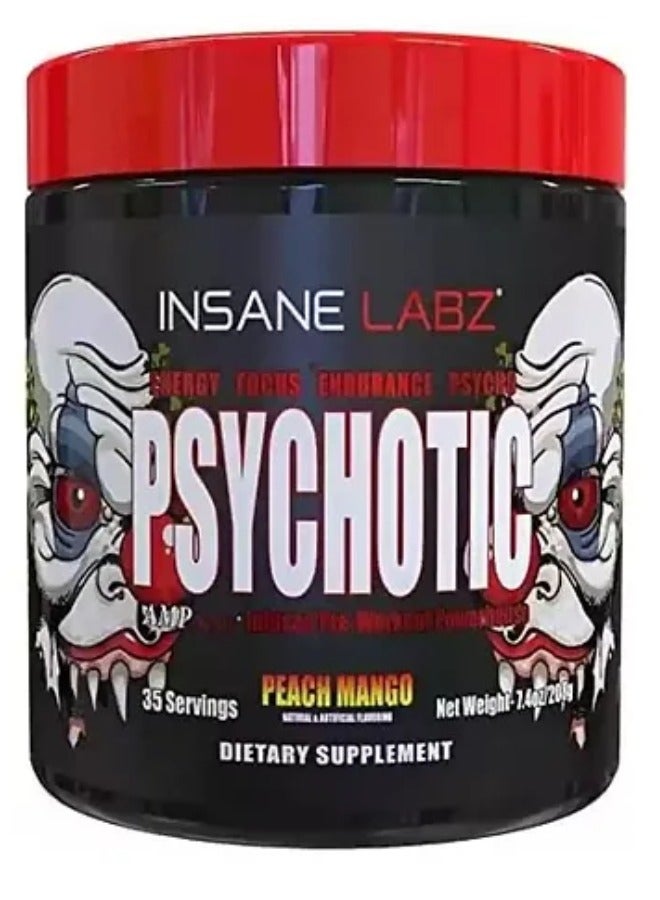 Psychotic, Peach Mango Flavour, 35 Servings