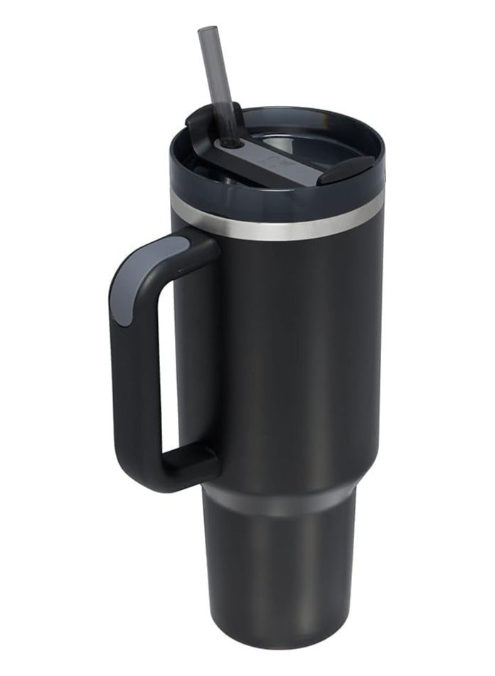 Stanley Quencher H2.0 FlowState Stainless Steel Vacuum Insulated Tumbler with Lid and Straw, Paired with Non-Slip Silicone Cover, Great for Water, Iced Tea or Coffee, Smoothie and More, 40 OZ