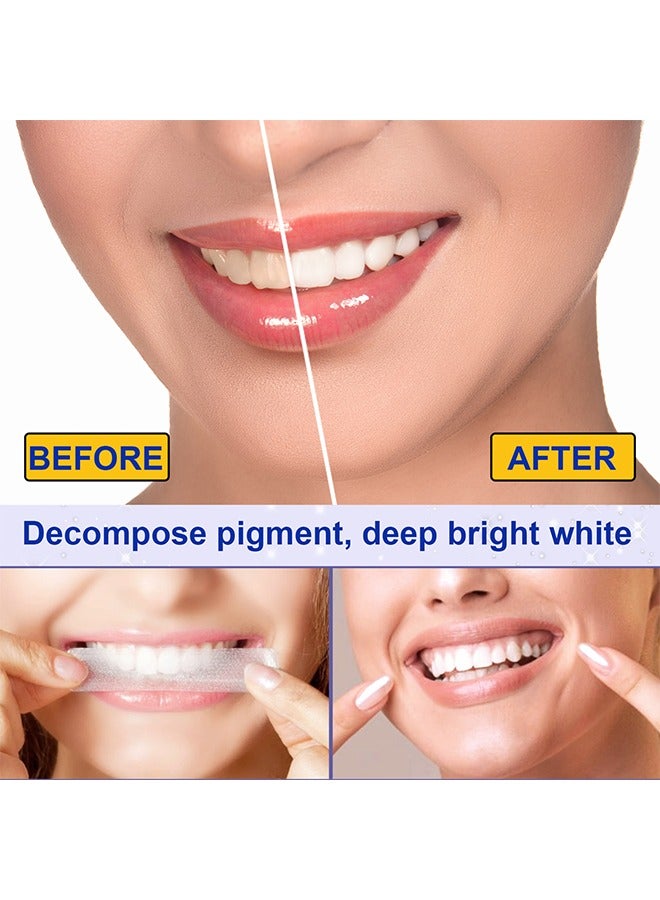 5D Teeth Whitening Strips ,3 Days Significant Whitening,Safe for Enamel,Remove Tough Stains and Easy Application 10PCS