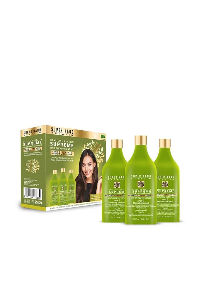 SUPER NANO BRAZILIAN KERATIN SUPREME HAIR SMOOTHENING KIT