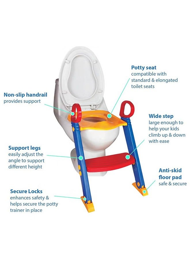 Children'S Portable Toilet Ladder Toddler Toilet Training Step Stool For Girls And Boys