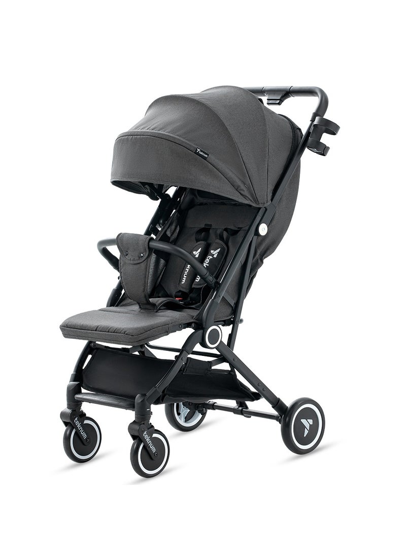 TEKNUM Travel Cabin Stroller with Coffee Cup Holder - Slate Grey