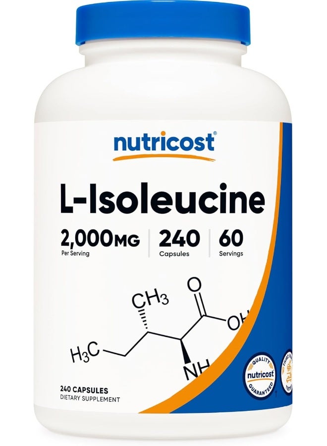 L-Isoleucine 2000Mg Per Serving, 240 Capsules