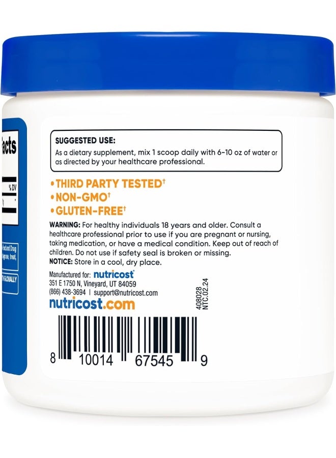 Acetyl L-Carnitine Alcar 100 Gms - 100 Servings - 1000Mg Per Serving - Pure Acetyl L-Carnitine Powder - Cognitive Enhancer - Boost Your Brain Power