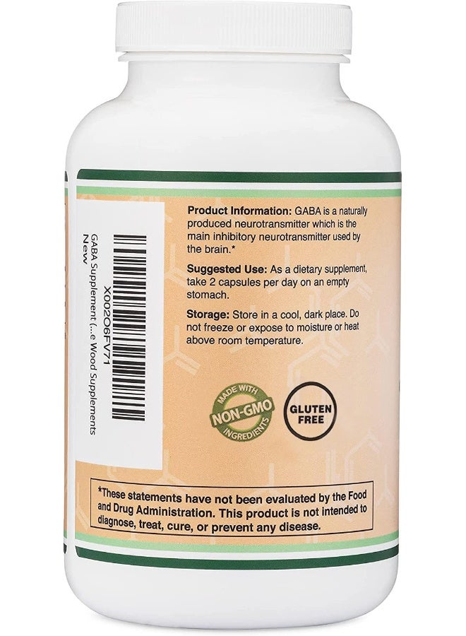 Gaba Supplement 300 Capsules, 1,000Mg Per Serving Promotes Calm, Relaxation, And Sleep Made In The Usa, Vegan Safe, Gluten Free, Non-Gmo