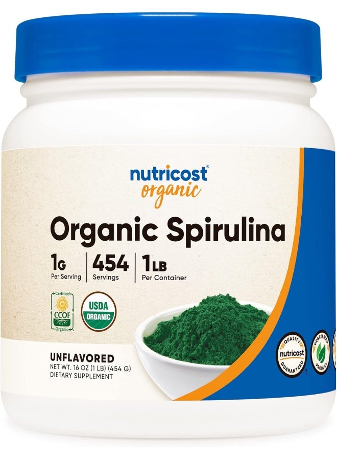 Spirulina Powder 400 Grams - Pure Spirulina Powder 8000Mg Per Serving 50 Servings - Spirulina