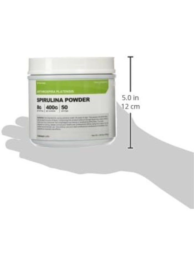 Spirulina Powder 400 Grams - Pure Spirulina Powder 8000Mg Per Serving 50 Servings - Spirulina