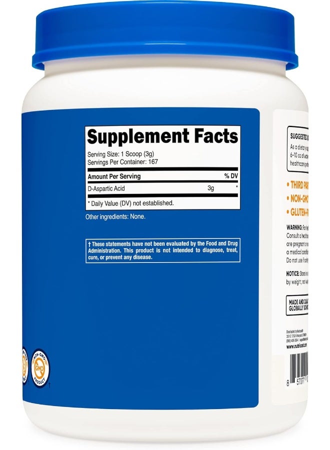 D-Aspartic Acid Powder D-Aspartic Acid 1 500G Bottle