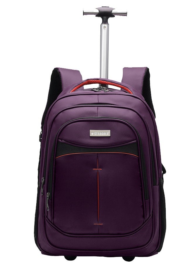 Water Resistance 2 Wheels Casual Trolley Backpack 18 Inch