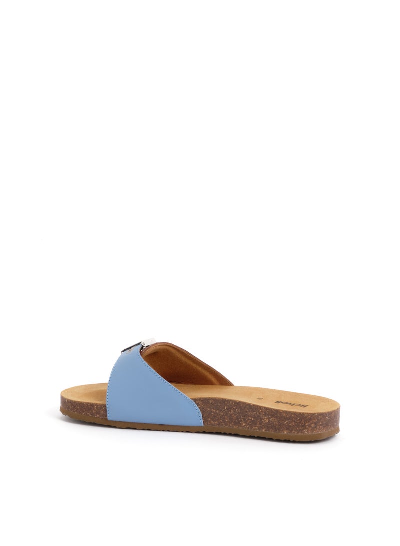 MULES COGNAC/GLACIAL BLUE PESCURA FLAT CORK 2