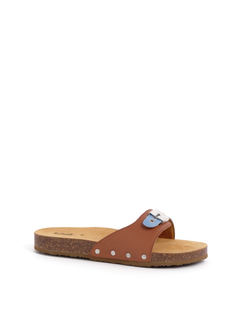 MULES COGNAC/GLACIAL BLUE PESCURA FLAT CORK 2