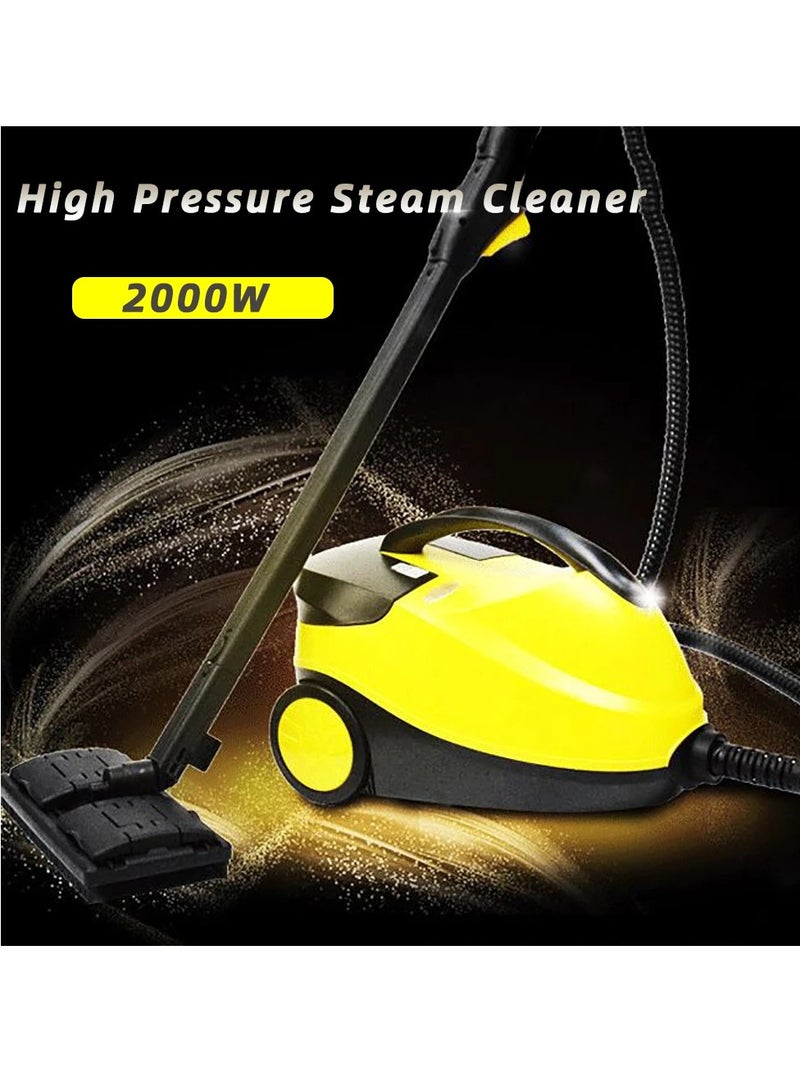 Steam Cleaner, 2000 W, 4 Bar Steam Pressure, 1.8 Liter Tank Capacity, High Temperature Kills 99.99% of Viruses & Bacteria