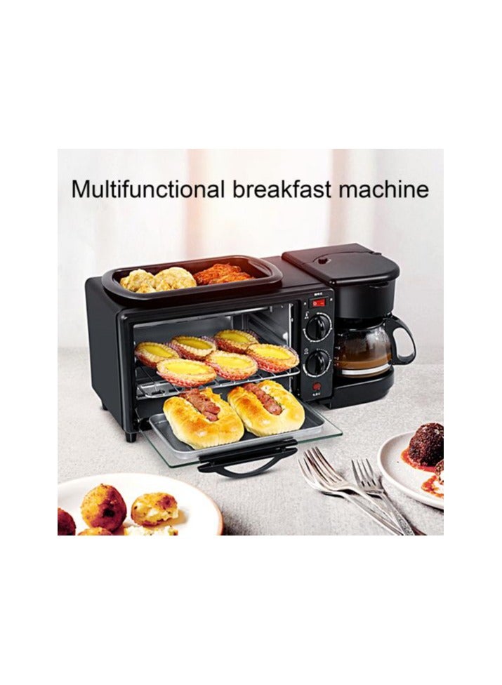 Electric Breakfast Machine 3-in-1 Toaster with Double Heating Pipes, Safe 220V, Multifunctional Household Breakfast Maker