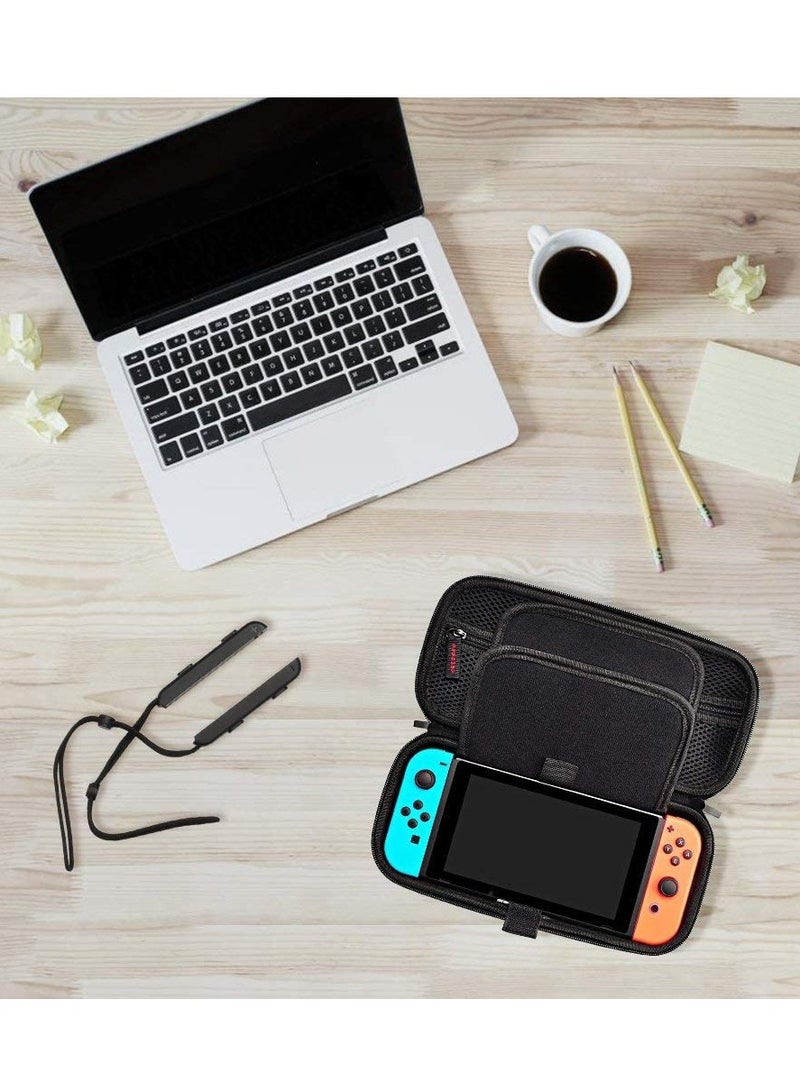 Switch Carrying Case for Nintendo Switch With 20 Games Cartridges Protective Hard Shell Travel Carrying Case Pouch for Nintendo Switch Console Accessories