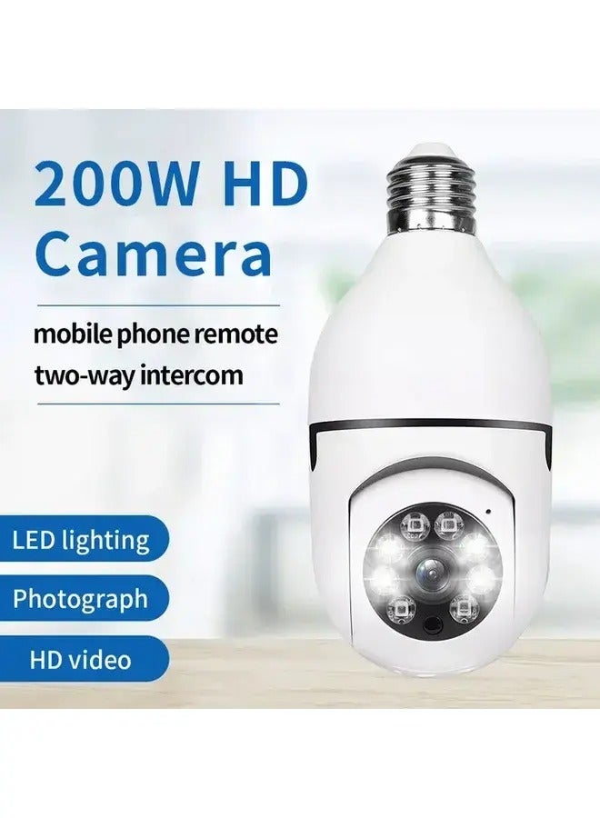 Wireless WiFi Bulb Camera Security Camera 1080p WiFi Smart 360 Surveillance Camera for Indoor and Outdoor