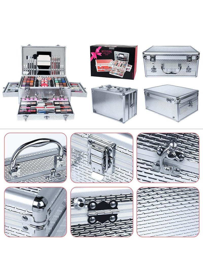 Professional Multifunctional Makeup Kit 106pcs Makeup Tools Eyeshadow Lipstick Mascara Lip Liner Makeup Brush Makeup Artist Makeup Box For Women Full Kit