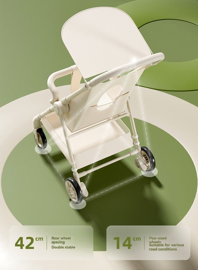 Travel Stroller With Snack Tray , Umbrella Stroller, Compact Baby Stroller for Airplane Use, Lightweight Stroller with Seat Belts, Coast Stroller Rider for Kids Ages 1-6, One Hand Folding