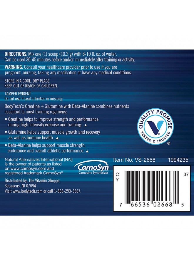 BODYTECH CREATINE & GLUTAMINE W/BETA Alanine