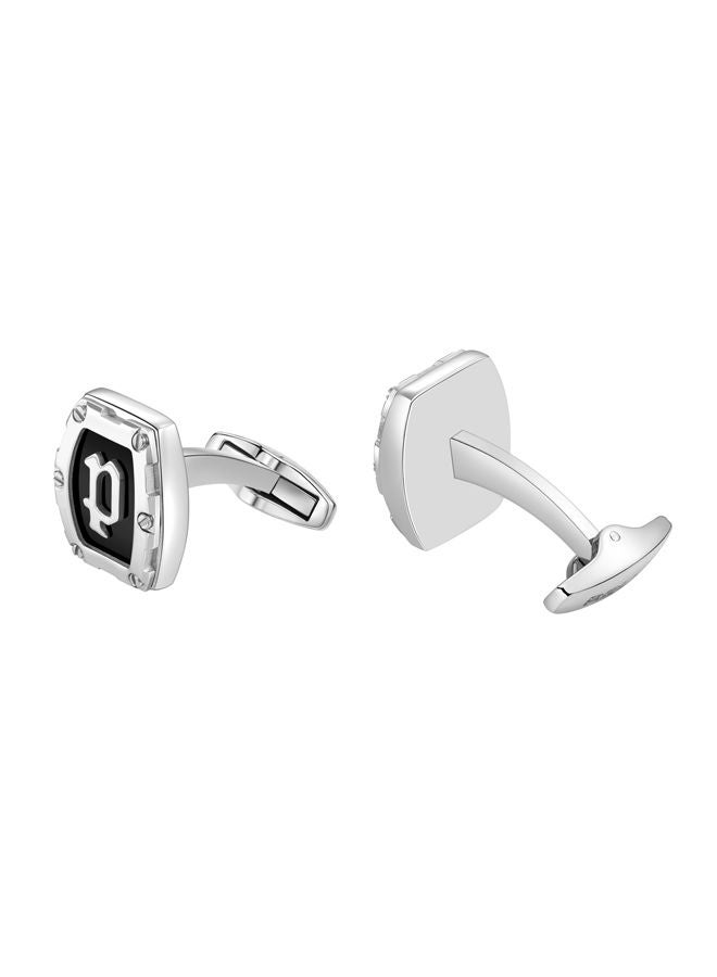 POLICE - Bolted Cufflink For Men Stainless Steel Black - PEAGC0003905