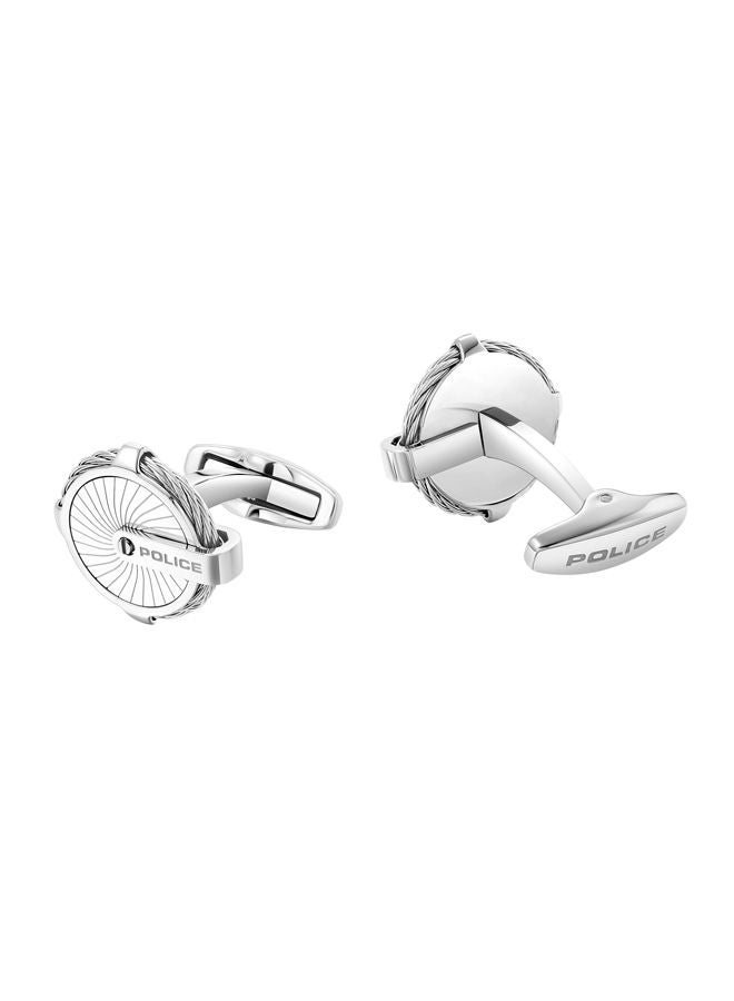 POLICE - Techie Cufflink For Men Stainless Steel Cable - PEAGC0004807