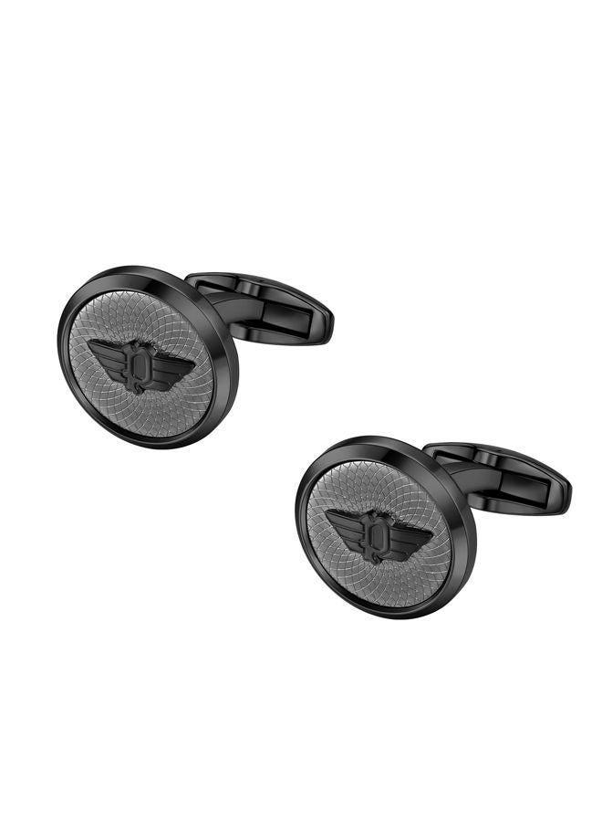 POLICE - Extended Cufflink For Men Black P Wings - PEAGC0004003