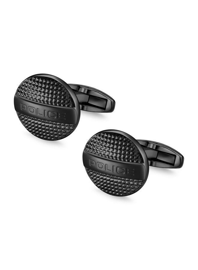 Withstand Cufflink For Men Black Texture