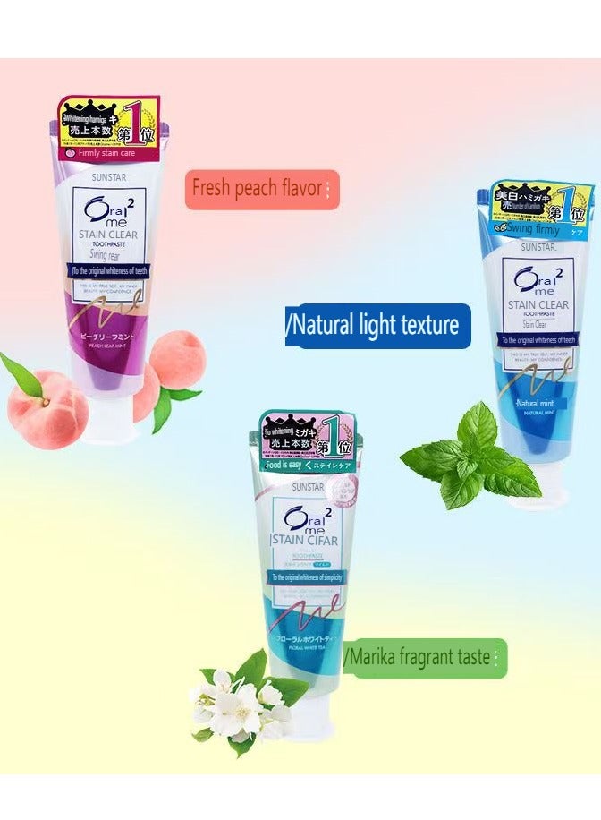 Ora2 Sunstar Me Stain Clear Toothpaste Natural Mint - 130G