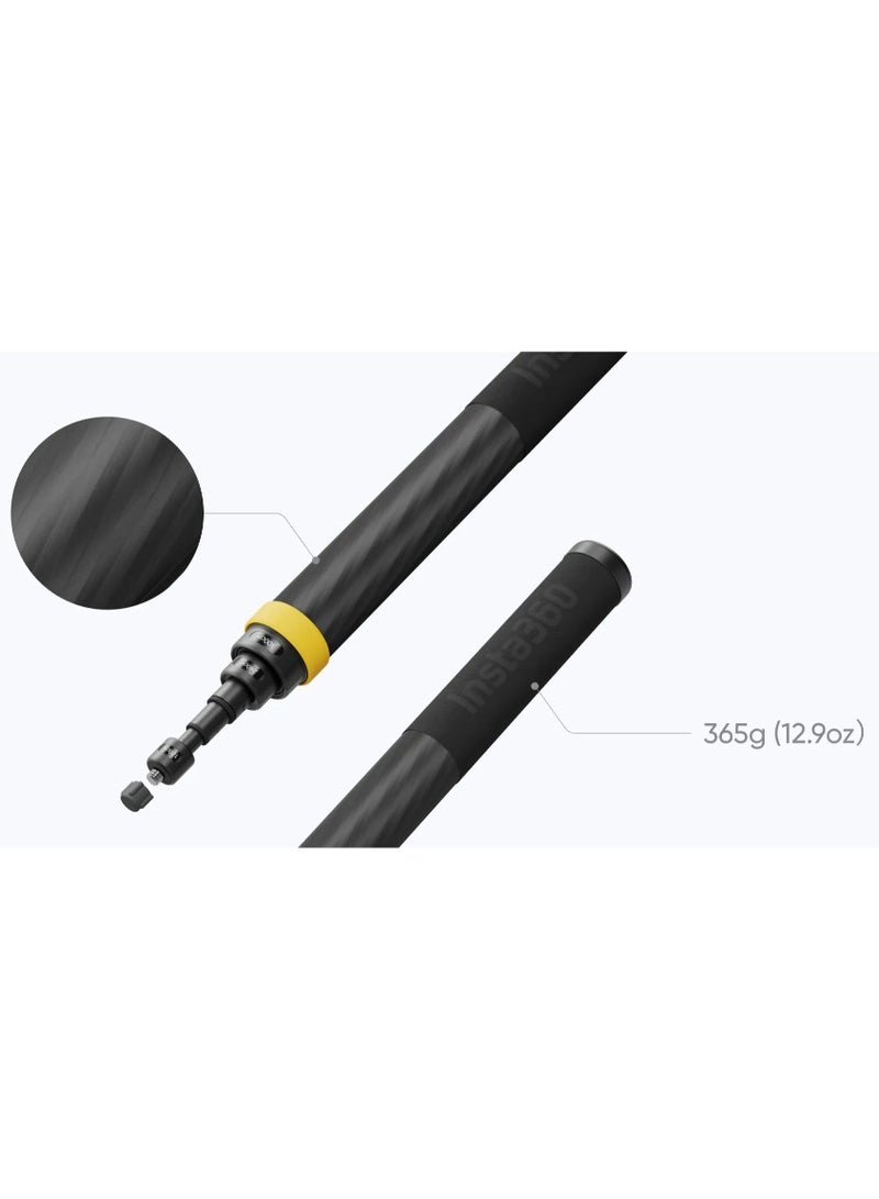 Enhanced Extended Edition Selfie Stick - Compatible with Insta360 X4, X3, ONE RS (Twin/4K), ONE X2, ONE R, ONE X and ONE Black