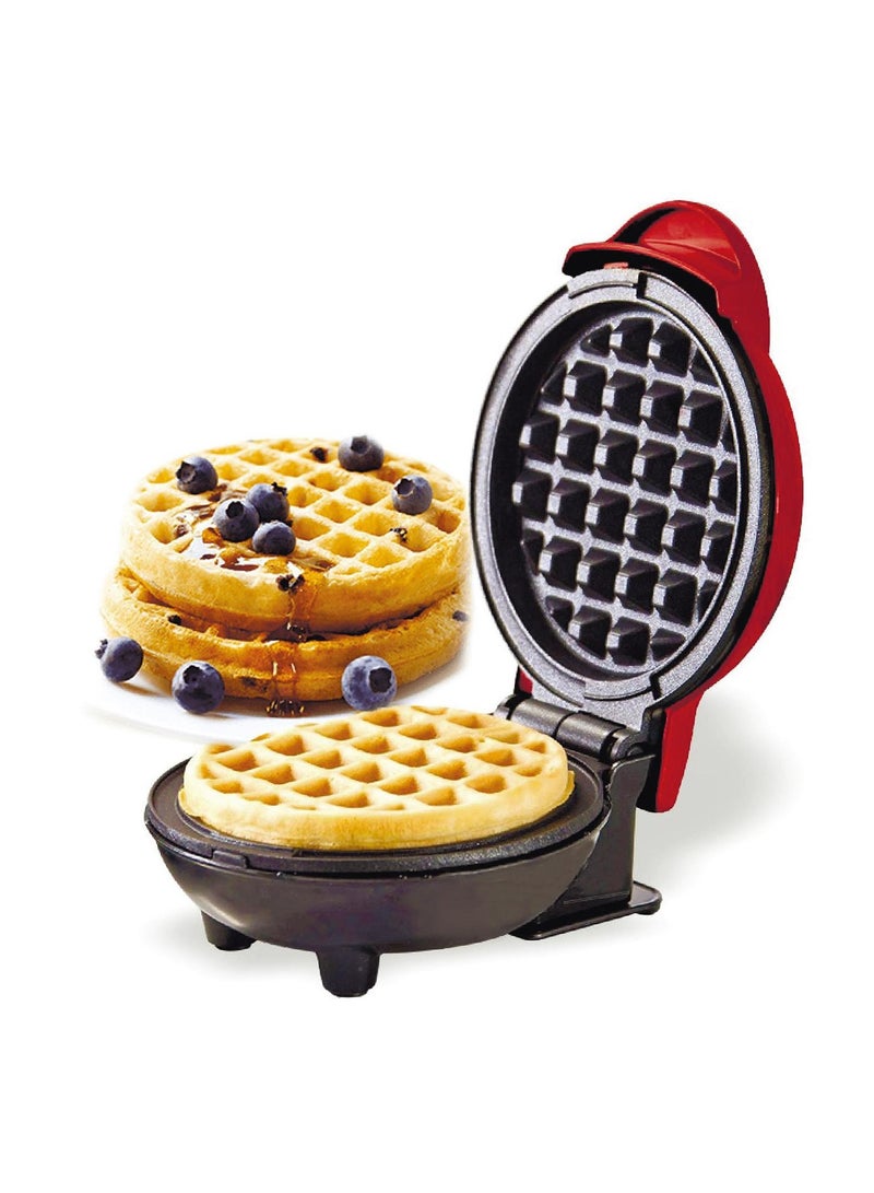 Household Mini Double-Sided Breakfast Machine, 3-in-1 Waffle Maker, Heating Cake Machine, Sandwich Maker, Multi-Function Breakfast Appliance with Non-Stick Plates, Compact & Easy to Clean