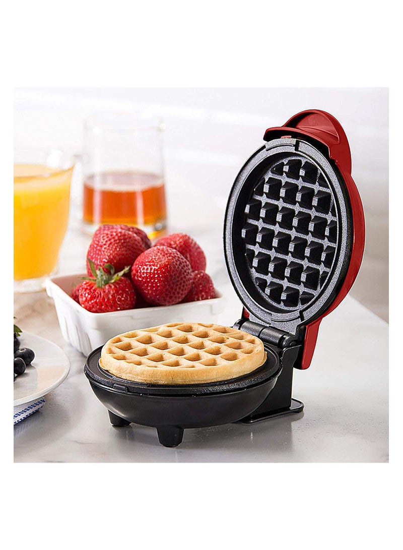 Household Mini Double-Sided Breakfast Machine, 3-in-1 Waffle Maker, Heating Cake Machine, Sandwich Maker, Multi-Function Breakfast Appliance with Non-Stick Plates, Compact & Easy to Clean