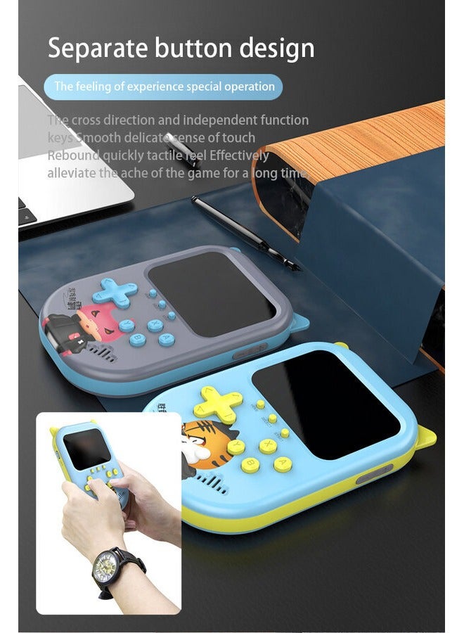 A10 Cat Ear Handheld Game Console, 3.5 Inch Screen, 500 in 1 Games, 2 Players, Retro Classic Gaming