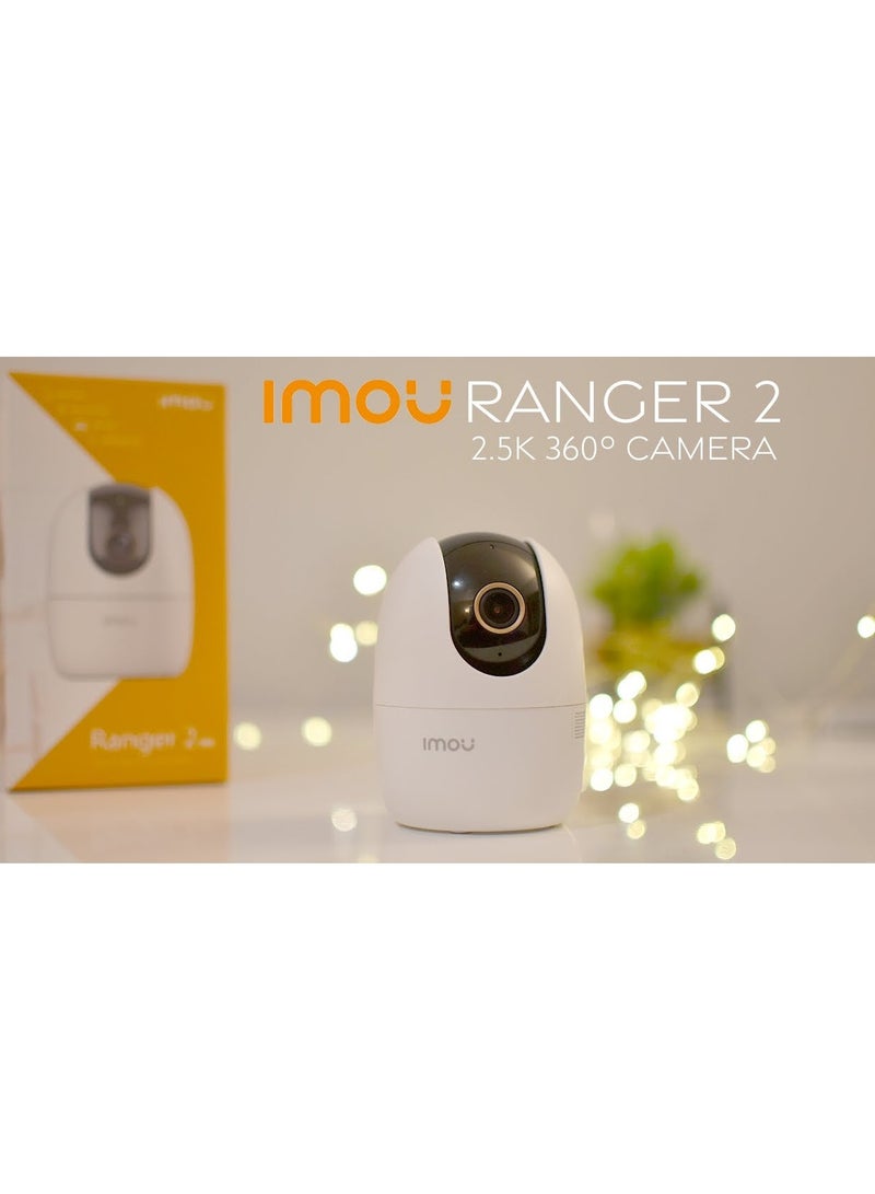 Imou Camera 2K Security Camera for Home Surveillance Cameras Indoor, 360° Wi-Fi Camera Indoor Ultra-Clear Camera Baby Monitor with Human Detection Motion Tracking Wireless Night Vision (Ranger 2C)