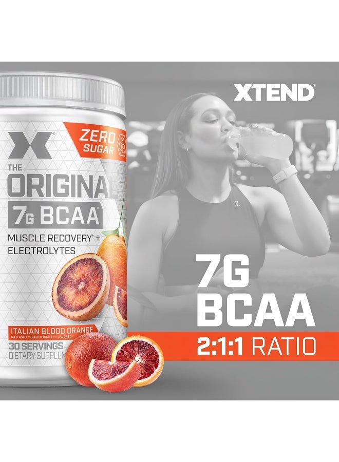 XTEND Original BCAA Powder Italian Blood Orange | Sugar Free Post Workout Muscle Recovery Drink with Amino Acids | 7g BCAAs for Men & Women | 30 Servings