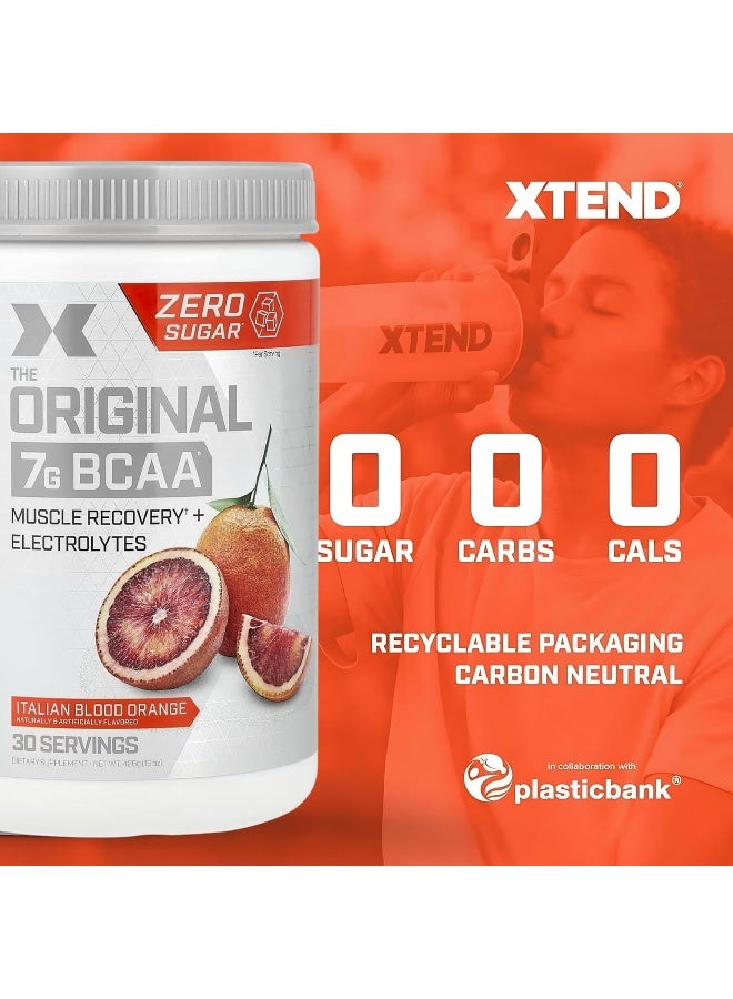 XTEND Original BCAA Powder Italian Blood Orange | Sugar Free Post Workout Muscle Recovery Drink with Amino Acids | 7g BCAAs for Men & Women | 30 Servings