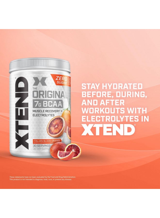 XTEND Original BCAA Powder Italian Blood Orange | Sugar Free Post Workout Muscle Recovery Drink with Amino Acids | 7g BCAAs for Men & Women | 30 Servings