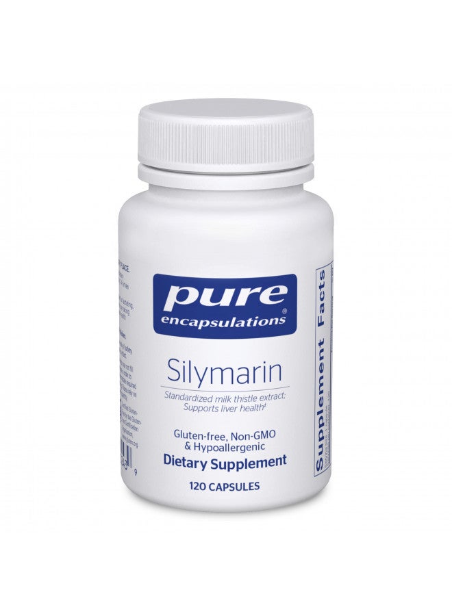 Pure Encapsulations Silymarin | Milk Thistle Extract Supplement for Liver Support and Antioxidant Activity* | 120 Capsules