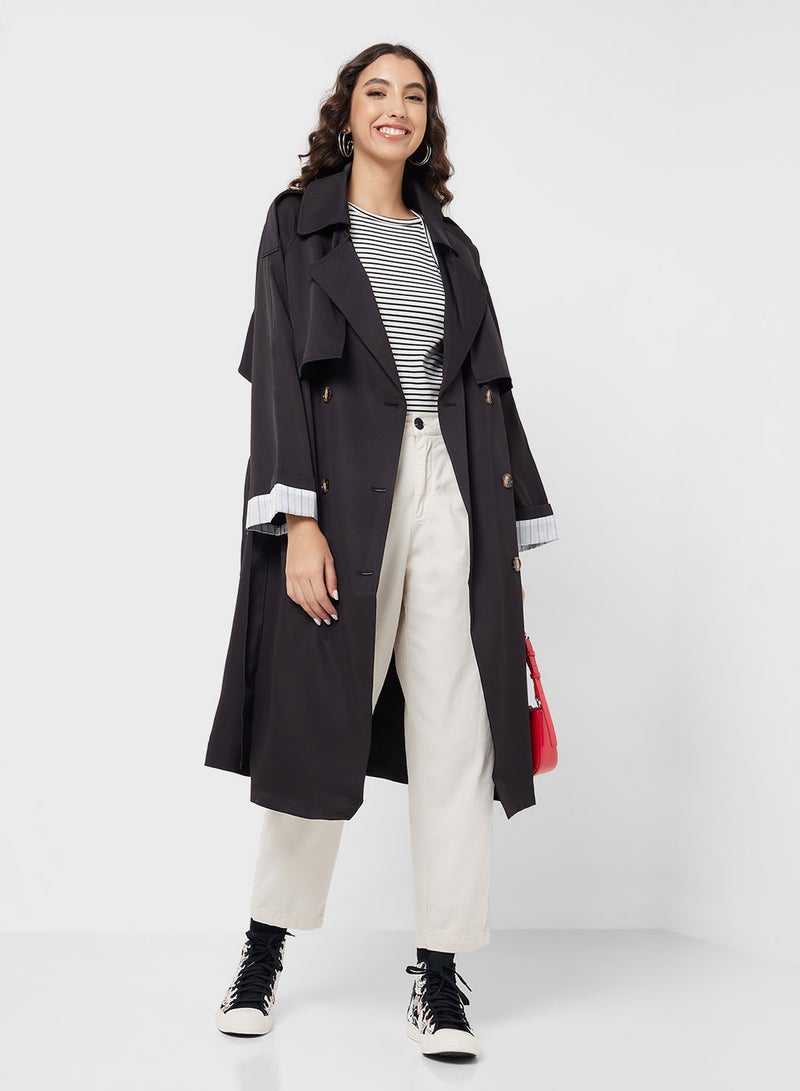 Oversize Longline Trench Coat