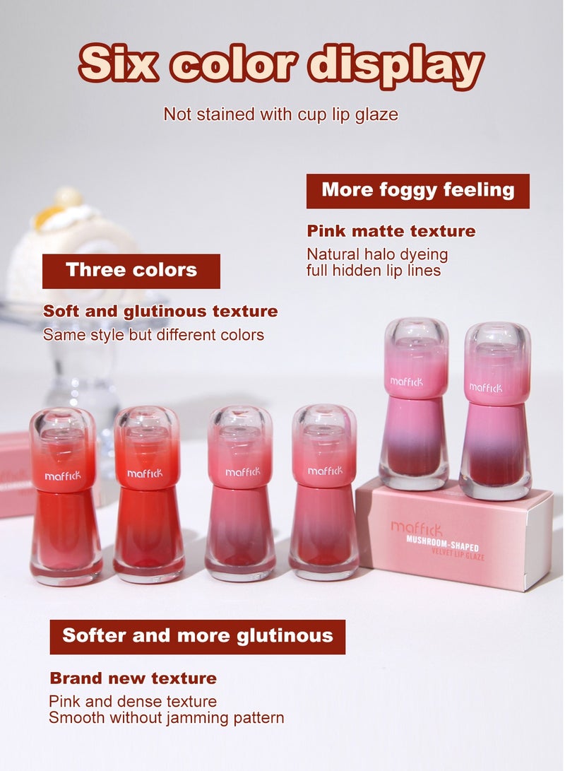 Maffick Lip Glaze Lipstick: Long-lasting, Non-sticking, Waterproof Lip Gloss