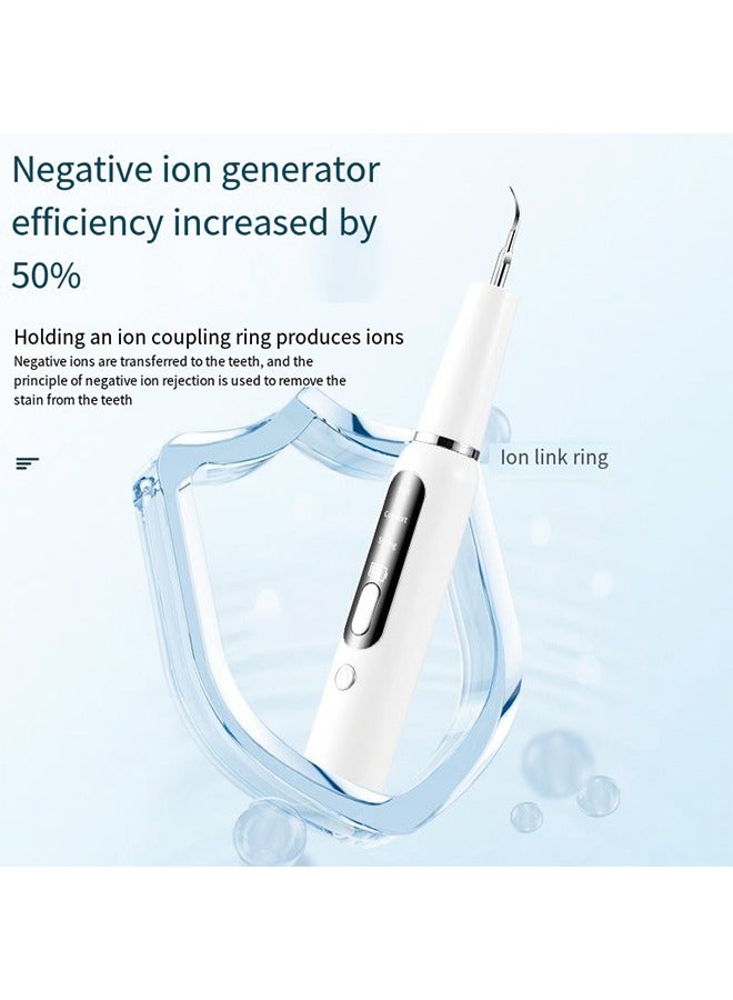 Portable Ultrasonic Tooth Cleaner - Home Use Dental Plaque Remover