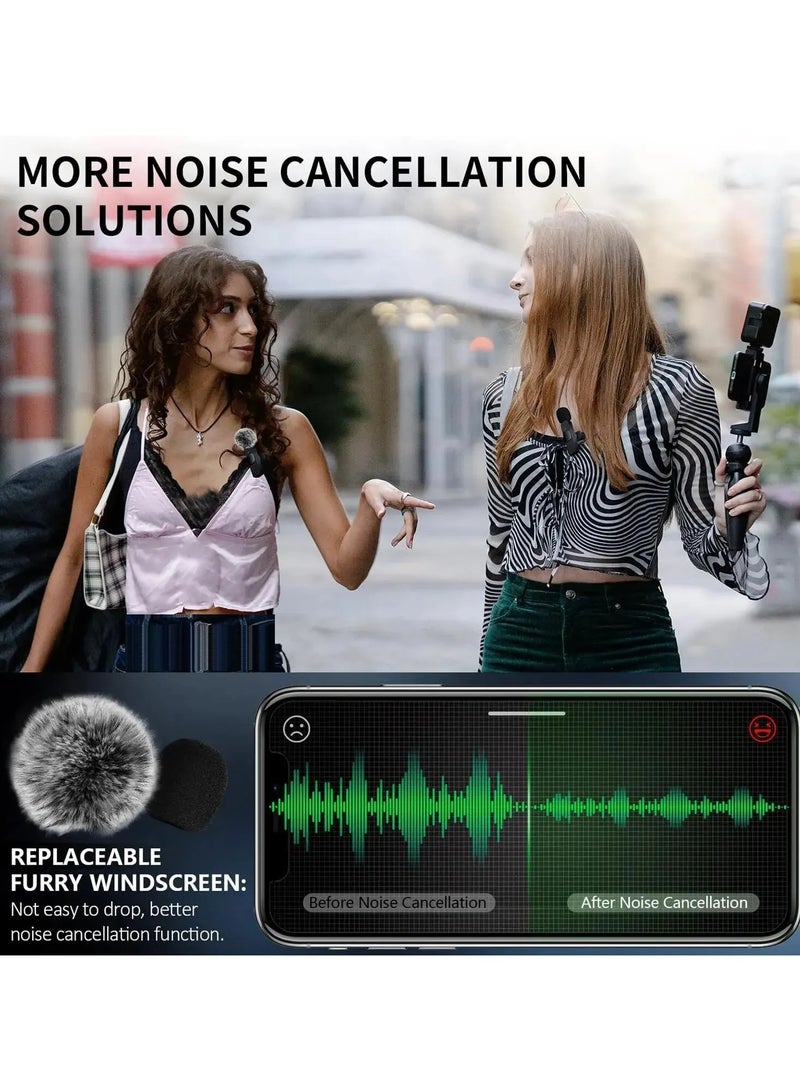 K9 Wireless Collar Microphone K15 One-to-Two Mobile Phone Live Broadcast Outdoor Short Video Recording Noise Reduction