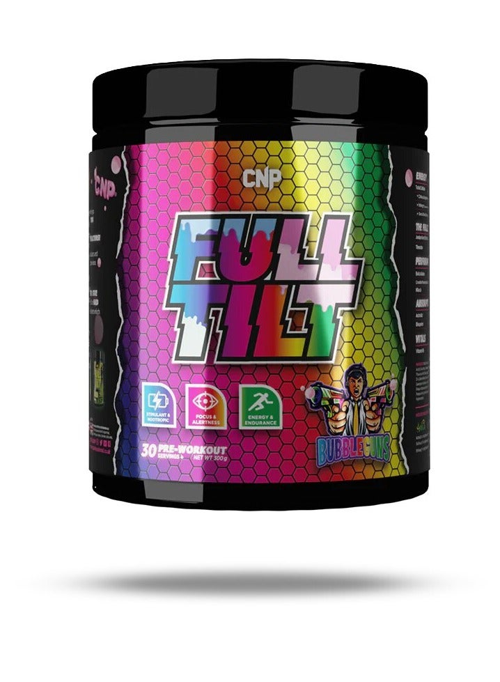 CNP, Full Tilt, Pre Workout, 300g, Bubbleguns, 30 Servings