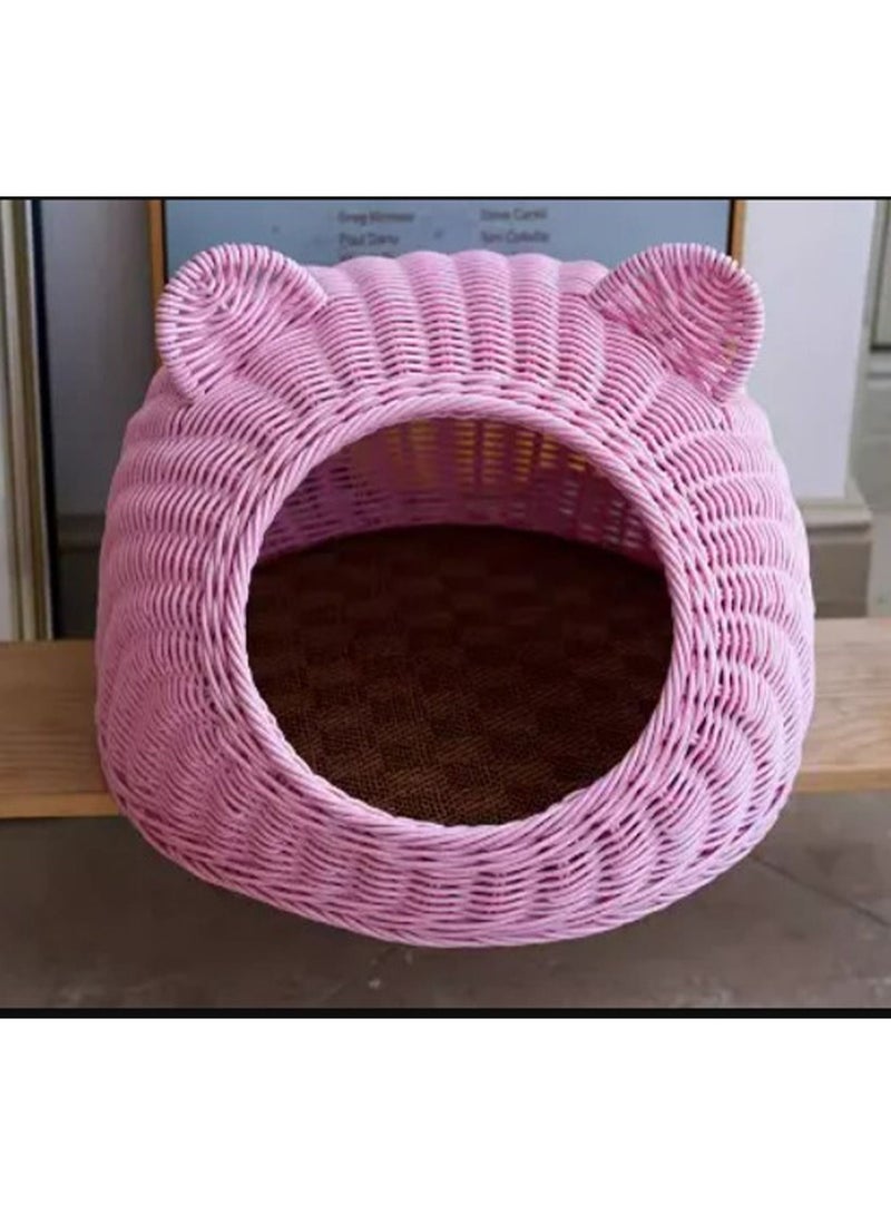 Cat House With Cushion Covered Modern Cute Cat Bed All Season Cats Bed Simple Breathable Pet Nest