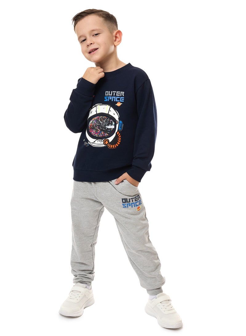 Boys 2-Piece Sweatshirt and Jogger Set