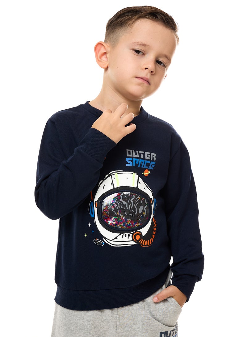 Boys 2-Piece Sweatshirt and Jogger Set