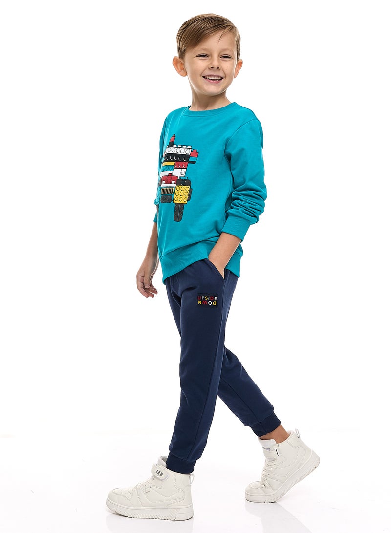 Boys' 2-Piece Sweatshirt and Jogger Set