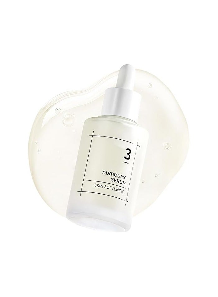 numbuzin No.3 Skin Softening Serum | Pore Care, Textured Skin, Bifida, Galactomyces, Niacinamide, Adenosine, Panthenol | Korean Skin Care for Face, 50ml