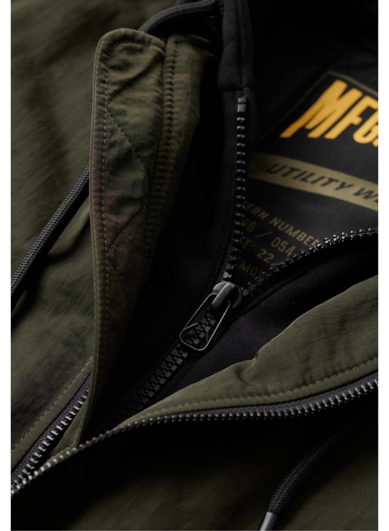MILITARY HOODED MA1 JACKET