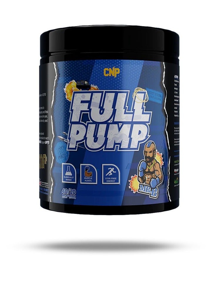 CNP, Full Pump, Pre Workout, 300g, Mr.B, 40/20 Servings